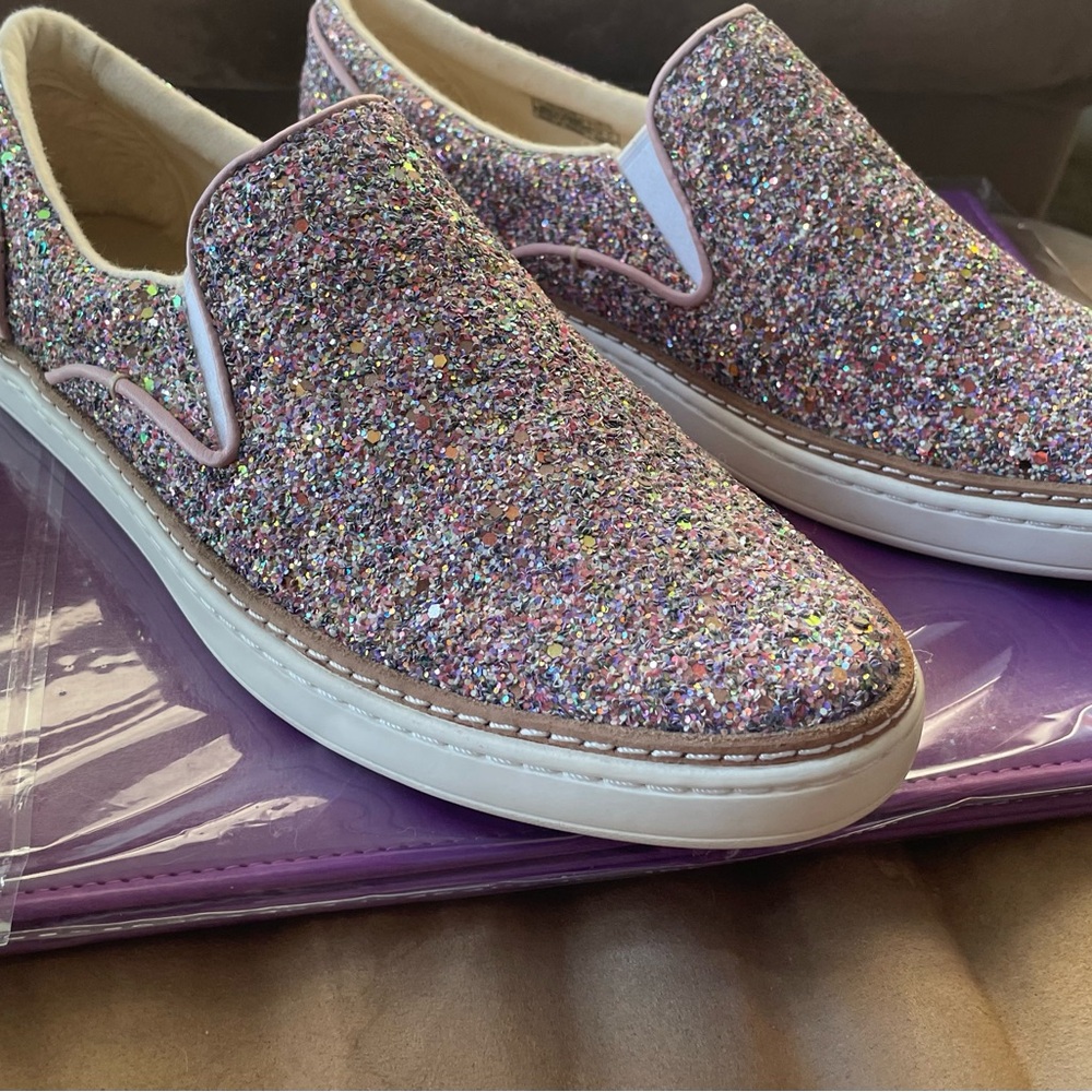 UGG Sparkly Glitter Slip-On Sneakers